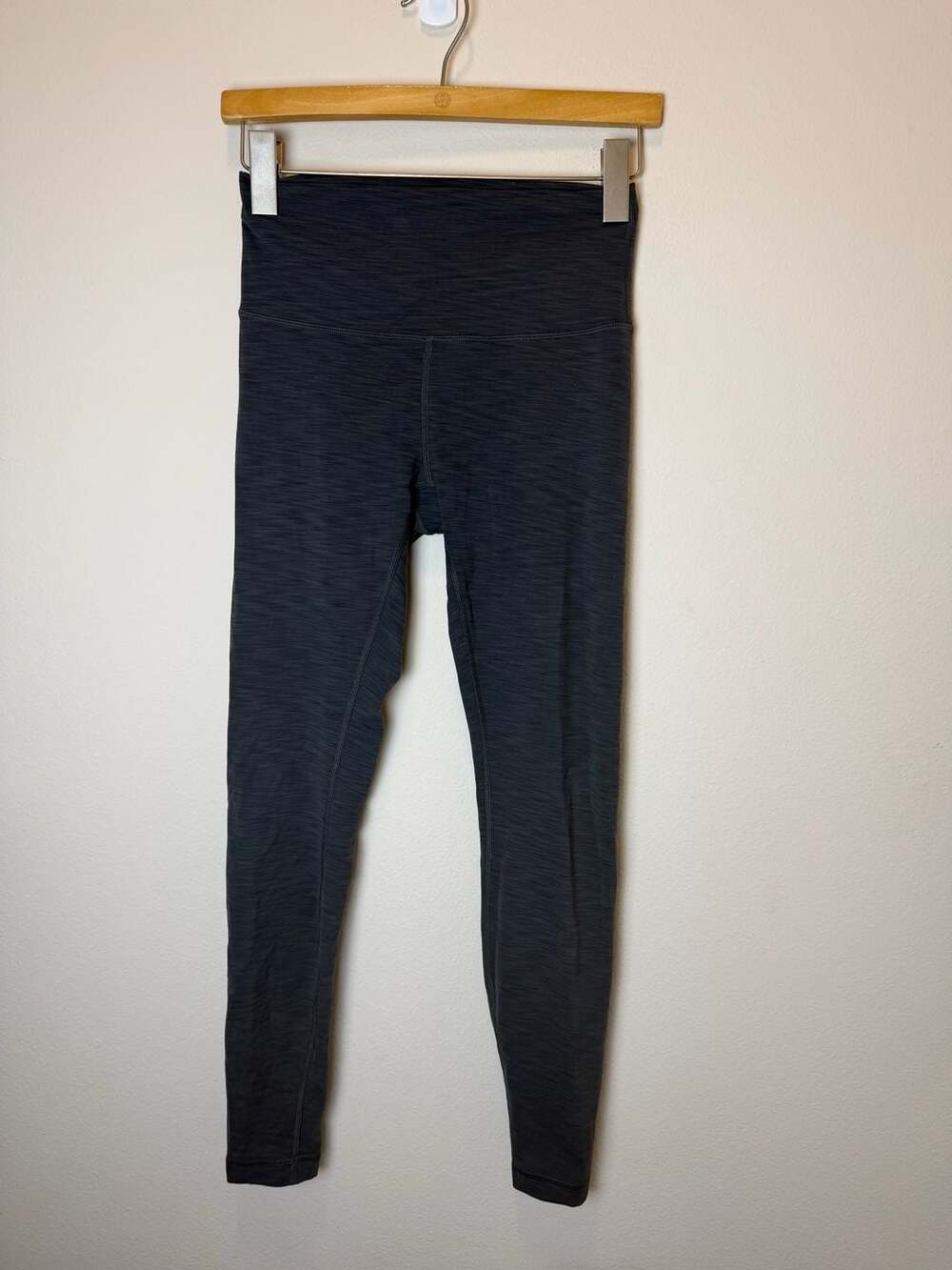 Lululemon Wunder Under Legging Size 6 Black Space Dye High Rise